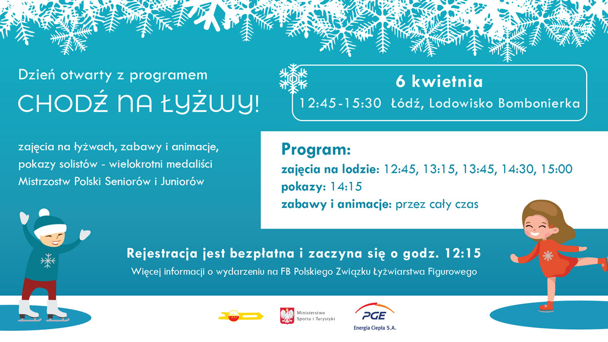 Dzień otwarty z programem „Chodź na Łyżwy” w Łodzi!